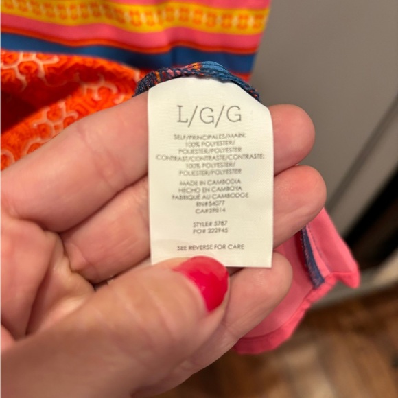 CABI SHOULDER TIE NOMAD PRINT TOP - Large - Picture 4 of 5